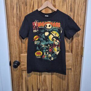 The Nightmare Before Christmas Tee Shirt Black Size Small